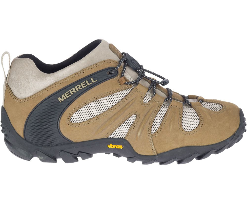 Merrell Hiking Shoes Brown/Black - Chameleon 8 Stretch - Mens 82CMYTAOQ